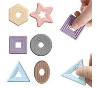 Omeblos Fidget Toys,Sensory Toys for Autism,6 Pcs Sensory Toys Sensory Stones Textured Soft Fidget Toys for Kids Adults Silicone Worry Stone Fidgets School Fidget Stress Toys Anxiety Relief