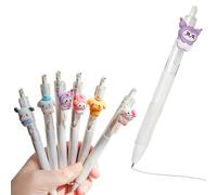 Omeblos Gel Pens,6Pcs Black Pens Ink 0.5mm Handwriting Pen,Cute Stationary Cartoon Animal Gel Pen for Birthday Gift School Award Student Gift Kids Girls Boy Office Home School Supplies Use Writing