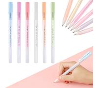 Omeblos Glue Pen, 6Pcs 0.7 mm Colours Quick Dry Precision Liquid Adhesive Pen Set, Fine Tip Spot Glue Stick for School Office Papercrafts Scrapbook Glitter Card Making Handmade Crafting Stationery DIY