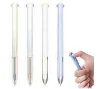 Omeblos Multi Coloured Pens All in One, 3 in 1 Press Ballpoint Pens, 4 Pack 12 Colors 0.5mm Smooth Writing, Multicoloured Pen for School Office Home Journal Supplies Stationery Stationery Gifts
