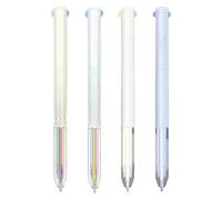 Omeblos Multi Coloured Pens All in One, 4Pcs 12 Colors Smooth Writing Multicoloured Pen, 3 in 1 Press the Ballpoint Pens for School Office Home Journal Supplies Stationery Stationery Cute Pens Gifts