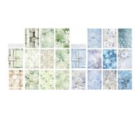 Omeblos Scrapbook Paper Set, Scrapbook Accessories, 2 Pack Mixed Special Papers, 60 Sheets 10x14cm Textured Papers Patterned, Aesthetic Craft Decorative Paper, for Craft Gift Wrapping