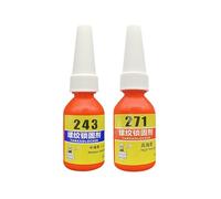 Omeblos Thread Lock Blue and Red, 10ml, Medium and Strong Strength Threadlocker Kit, Locktight Threadlock Prevent Nuts, Bolts, Fasteners and Screws from Loosening, Against Losening and Leakage