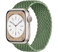 OMECKY Stretchy Braided Solo Loop Compatible With Apple Watch Band S9/8/7/6/5/4/3 42/44/45/49mm for Women Men, Cute Nylon Elastic Sport Strap for iWatch SE/Ultra 1/2, S Cactus