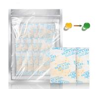 OMECO 20 g Silica Gel Bag with Orange Beads Indicator, Silica Balls Bag Silica Gel Desiccant for 3D Printer Filament, Dehumidifier Small Bags for Food, Camera Bags (Pack of 15)