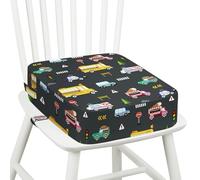 omedecal Toddler Booster Seat for Dining Table, Car | 10cm Thick Strong Support Kids Booster Cushion with Adjustable Straps · Portable Washable Seat Non-Slip for Home and Camping