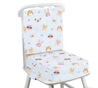 Omedecal Toddler Booster Seat for Dining Table with Backrest, 10cm Thick Kids Booster Cushion with Adjustable Straps & Non-Slip Bottom, Strong Support Sponge Washable, Jungle Animals