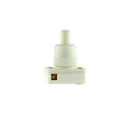 Omeg B1OORLW Push Button Switch, On/Off, Castelco Brand, 1 Amp 250 Vac, White