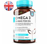 Omega 3 2000mg Fish Oil 660mg EPA/440mg DHA High Dose Brain Heart Joint Care