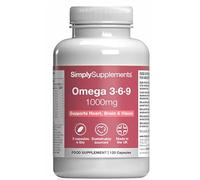 Omega 3 6 9 1000mg Fish Oil | Supports Heart, Brain & Vision Health | 120 Softgels = 40 Days’ Supply | High-Strength Essential Fatty Acids | Purified Fish Oil, Flaxseed & Sunflower Oil | UK-Made