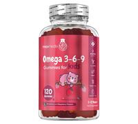 Omega 3 6 9 Gummies for Kids - 2 Months Supply - 120 Vegan Gummies - Tasty Alternative to Fish Oil or COD Liver Oil for Kids - Rich in EPA, DHA & ALA - Non-GMO & Gluten-Free Omega 3 Kids Gummies
