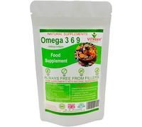 Omega 3 6 9 High Strength Essential Fatty Acids Fish Oil Supplement x90 1000mg High EPA DHA Soft Gel Capsules & Added Vitamin E