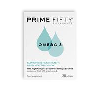 Omega 3 by Prime Fifty - Brain Health Supplement for The Over 50s - 28 Day Supply