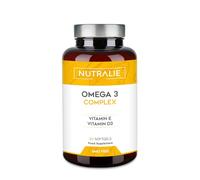 Omega 3 Capsules 2000mg - EPA and DHA 1257mg - Vitamins D and E - Fish Oil - 60 Softgels Fish Oil Omega 3 Nutralie