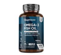 Omega 3 Fish Oil | 400 Softgels (1+ Year Supply) | 1 Softgel a Day | EPA & DHA | Alternative to Cod Liver Oil Capsules | 1000mg Omega 3 Fatty Acids Supplement
