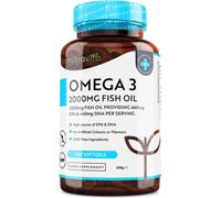 Omega 3 Fish Oil 2000mg - 240 High Strength Capsules (4 Month Supply) -...