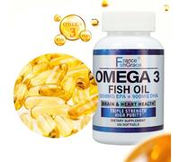 Omega 3 Fish Oil 1000mg - 365 Softgel Capsules - 1 Year Supply - High Strength