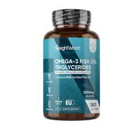 Omega 3 Fish Oil Triglycerides - 2000mg per Serving - 180 Softgels | 600mg EPA, 400mg DHA & 60mg DPA - IFOS-Certified Fish Oil - 3 Months Supply - Gluten-Free Omega 3 Fatty Acids Supplements