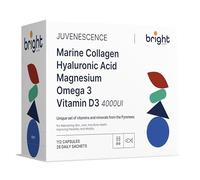 Omega 3 TG, Magnesium, Vitamin D3 4000, Marine Collagen with Hyaluronic Acid - SmartAbsorb™ | for Immunity, Energy & Skin Health | 28 Daily sachets