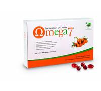Omega-7 Sea Buckthorn Oil 60 Capsules - High Potency Omega 7 & Essential Fatty Acids Supplement, Antioxidant Skin & Dryness Support, Mucous Membrane & Eye Health, Vegan & Gluten-Free By Pharma Nord