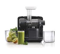 Omega Juicer JCUBE2MB13 Cold Press 365 Slow Masticating Juice Extractor and Nutrition System with On-Board Storage, 120-Watts, Black