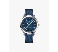 Omega Mens Omega 220.12.41.21.03.007 Seamaster Aqua Terra Stainless-Steel and Rubber Automatic Watch Blue 1 Size