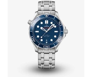OMEGA Mens Seamaster Diver 300M Blue Dial Bracelet Watch 210.30.42.20.03.001