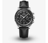 OMEGA Mens Speedmaster Moonwatch Professional Co-Axial Master Chronometer Black Leather Strap Watch 310.32.42.50.01.002