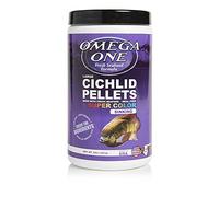 Omega One Super Color Sinking Cichlid Pellets, 4mm Large Pellets, 20 oz