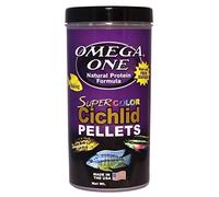 Omega One Super Color Sinking Cichlid Pellets, 4mm Large Pellets, 20 oz