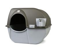 Omega Paw NRA15 Self Cleaning Litter Box Regular Size,Grey