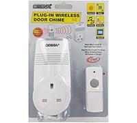 Omega Plug-in AC Door Chime with Extra Outlet + Light