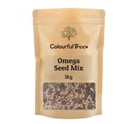 Omega Seed Mix 1kg by Colourful Trees | 4-Seed Blend: Pumpkin, Sunflower, Sesame & Flax | Non-GMO, Vegan