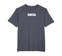 Omega T-Shirt, Men's Big and Tall, Heather Blue, 4X Tall