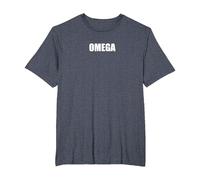 Omega T-Shirt, Men's Big and Tall, Heather Blue, 5X Tall