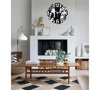Omega trade Wooden Silent Non-Ticking Wall Clock Tree Design Wall Clock for Home Living Room Bedroom Office (15x15 inch CH-TRW3)