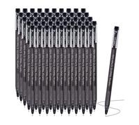 OMEGA Triad-TC Ballpoint Pens, BLACK, Fine Point (0.7 mm), Pack of 50, Smooth Ball Pens, Triangular Inbuilt Grip, School Office Home Everyday Use Pens