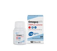 Omega3 Marco Viti Triple Action 60 Softgel Capsules - Vision, Heart, Brain