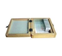 Omegon Prepared slide set, 20 slides in a wooden box