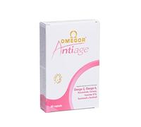 OMEGOR Antiage | Skin Supplement | Omega 3 EPA/DHA and Omega 6 GLA | Resveratrol, Turmeric, Alpha Lipoic, Coenzyme Q10, Tocotrienols | 60 Capsules