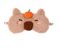 OMEIU 1 Pcs Kids Eye Masks for Sleeping, Kids Eye Mask, Colourful Unicorn Animal Soft Plush Sleeping Mask, Kids Sleeping Mask for Girls Children Travel Party Fillers (Capybara, One Size)