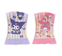 OMEIU Store 2PCS Children's Facial Towel, Kids Washcloth Towels, Cotton Kids Face Towels, Cute Kitty dog Hand Towel Set, Children Wash Cloths for Hand Face Shower, 33x 73 CM (Set02)