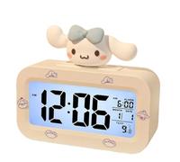 OMEIU Store LED Digital Children Alarm Clock With Night Light - Light Alarm Clock for Girls Boys Teenagers School Back To School Gifts Dual Alarms Snooze Modes Temperature Dates display (Cinnia)