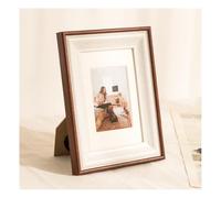 OMEIU Store Photo Frame Beech Wood Picture Frames for Desk Wall Oak Walnut Frames Decor Family Friends Gifts 4x6 8x6 7x5 Portrait & Landscape (Wood And White, 8x6（15.2 * 20.3）)