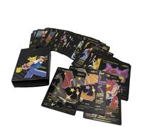 OMEIU Ultimate Shiny Gold Silver Card Bundle - 55 Random Cards (Black)