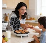 Omelette Maker Omelette Pan Nonstick with Indicator Lights Silp Base Scald Handle No Flipping & Stove (White, One Size)