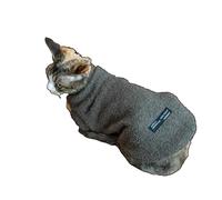 OMEM 6 Colors Cat Hat and Tank Top Set, Soft Breathable Spandex Cat Clothes for Small to Large Cats, Cute Outdoor Outfit for Photos Travel Walks XS to XXXL (Dark Gray,M-)