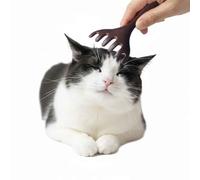 OMEM (Pack of 3) Pet Massage Comb for Cats and Dogs, Gentle Relaxation Brush with Wide-Spaced Teeth Tangle-Free Grooming for All Coat Types, Easy-Clean Design for Home & Travel