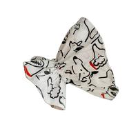 OMEM Soft Cat Cone for After Surgery Recovery, 100% Cotton Adjustable & Foldable E-Collar, Comfy Hand Washable Cone to Stop Licking Wounds for Cats & Kittens (Line Dog)