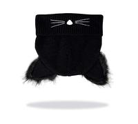 Omenluck 1 PC Knitted Cat Ears Pompom Caps Warm Winter Hat Hats for Women Female Multicoloured